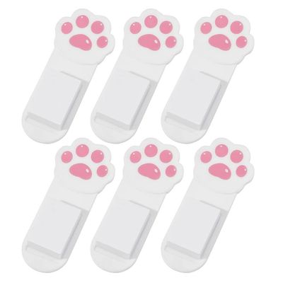 DOITOOL 6pcs Toilet Lid Lifter Self-adhesive Bathroom Cover Handle for Easy Use Portable Toilet Seats Lifter for Travel High-grade Design Suitable