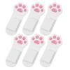 DOITOOL 6pcs Toilet Lid Lifter Self-adhesive Bathroom Cover Handle for Easy Use Portable Toilet Seats Lifter for Travel High-grade Design Suitable view 1