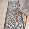 Custom Length, Non Slip Modern Mahal Carpet Runner Rug Mat for Entry Hallway Kitchen Laundry, 26 inch x 40 feet, Grey view 1