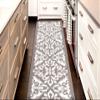Custom Length, Non Slip Modern Mahal Carpet Runner Rug Mat for Entry Hallway Kitchen Laundry, 26 inch x 40 feet, Grey view 3
