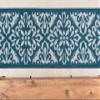 Custom Length, Non Slip Modern Mahal Carpet Runner Rug Mat for Entry Hallway Kitchen Laundry, 26 inch x 40 feet, Blue view 4