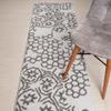 Custom Length, Non Slip Modern Abstract Carpet Runner Rug Mat for Entry Hallway Kitchen Laundry, 26 inch x 40 feet, Silver view 1