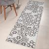 Custom Length, Non Slip Modern Abstract Carpet Runner Rug Mat for Entry Hallway Kitchen Laundry, 26 inch x 40 feet, Silver view 2