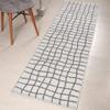 Custom Length, Non Slip Modern Striped Carpet Runner Rug Mat for Entry Hallway Kitchen Laundry, 26 inch x 32 feet, Silver view 2
