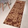Custom Length, Non Slip Modern Abstract Carpet Runner Rug Mat for Entry Hallway Kitchen Laundry, 26 inch x 40 feet, Brown view 2