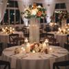 2 Pcs Wedding Centerpieces Table Acrylic Vases with Chandelier Crystal - 31.5in Tall Clear Rectangular Flower Stand Geometric Flower Centerpiece Vase Party Tables Decorations view 2