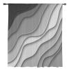Abstract Geometric Art Semi Sheer Curtains Drapes for Living Room,Bedroom,French Doors Window 72 Inches Long,Modern Ombre Grey White Ocean Seawaves Rod Pocket Chiffon Curtain Drapery Voile Draperies view 3
