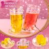 Vesici 20 Pcs Mini Cowboy Boot Shot Glasses Western Cowgirl Shot Boot Glasses Hats Space Cowgirl Themed Party Supplies Plastic Disco Bachelorette Party Decorations for Dollhouse(Laser Pink) view 3