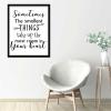 Country Style 16x20in Framed Wood Sign with Classic Quotes Sometimes the Smallest Things Take Up the Most Room in Your Heart Wall Mounted Black Frame Wooden Plaque for Farmhouse Porch Wall Decor view 4