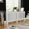 shubiao Radiator Cover Heating Cabinet Wall Cupboard Shelf MDF White MDF 67.7" view 2