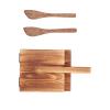 5.1 Wooden Tortilla Press, Pizza Pancake Presser Hard wood Tortilla Press with 2PCS Spatulas Mexican Tortillera Presser Nonslip Tortilla Maker Wood Dough Pressing Cutter Tool for Homemade view 1