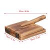 5.1 Wooden Tortilla Press, Pizza Pancake Presser Hard wood Tortilla Press with 2PCS Spatulas Mexican Tortillera Presser Nonslip Tortilla Maker Wood Dough Pressing Cutter Tool for Homemade view 3