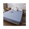 100% Waterproof Mattress Protector Small Double Queen King Super King Microfiber Fabric Cooling Mattress Pad Cover Fitted Sheet Style Deep Pocket 11" (Color : Light Blue, Size : 150x200+28cm) view 1