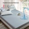 100% Waterproof Mattress Protector Small Double Queen King Super King Microfiber Fabric Cooling Mattress Pad Cover Fitted Sheet Style Deep Pocket 11" (Color : Light Blue, Size : 150x200+28cm) view 2