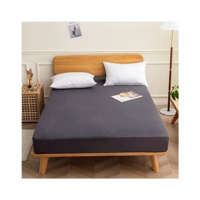 100% Waterproof Mattress Protector Mattress Cover Microfiber Fabric Cooling Mattress Pad Cover Soft 9.84'' Deep Pocket Single Twin Small Double Queen Super King (Color : Gray A, Size : 90x200+25cm)