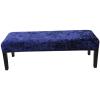 Stretch Bench Covers for Dining Room 1/2 Pack Velvet Upholstered Bench Slipcover Home Decor Removable Washable Bench Seat Protector Cover for Living Room, Bedroom, Kitchen view 1