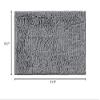 apott 3 Pieces Bathroom Rug Set with Toilet U-Shaped Mats Non Slip Bath Carpets for Toilet Bathtub Bedroom Kitchen Dark Grey view 3