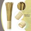 2 Pcs 12 Inches Bamboo Wok Brush Bamboo Kitchen Cleaning Brush Pot Scraper Scrubber Dish Pan for Cooking Skillet Grill Utensils Scrubbing view 3