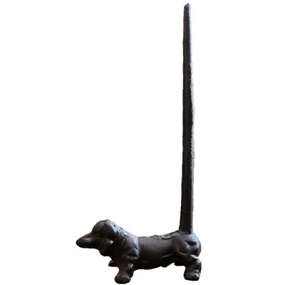 Kitchen Accessories Cast Iron Paper Towel Holder Vintage Black Solid Metal Animal Figurines Tabletop Napkin Tissue Stroage Rack Paper Towel Stand (Color : Black)
