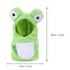 NUOBESTY Funny Parrot Frog Costume Bird Diaper Suit for Pets for Halloween Parties and Festivals Soft Random Patterns view 4