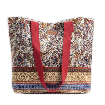 Maison d' Hermine Tote Bag 100% Cotton Canvas Reusable Shoulder Grocery Bag for Work Beach Travel Shopping Lunch Perfect for Mothers Day Gifts Men Women - Jaipur