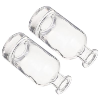 Hemoton 2pcs Glass Flower Vase Decorative Plant Container for for Hydroponic Flowers Smooth Edges Chic Centerpiece Decor