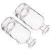 Hemoton 2pcs Glass Flower Vase Decorative Plant Container for for Hydroponic Flowers Smooth Edges Chic Centerpiece Decor view 1