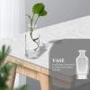 Hemoton 2pcs Glass Flower Vase Decorative Plant Container for for Hydroponic Flowers Smooth Edges Chic Centerpiece Decor view 2