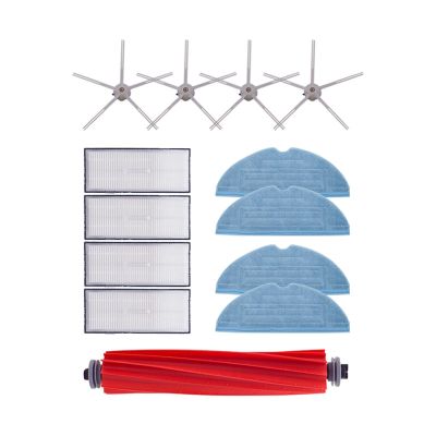 CRNVR Accessories Compatible with XiaoMi Roborock S7 S70 S75 S7Max S7Max Main Roll Brush Mop Rag Hepa Filter Side Brush Vacuum Cleaner Spare Parts (Color : Blue)