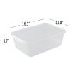 Bblina 16 Quarts Clear Storage Container with Lid, Plastic Shoe Box Latch Boxes set of 2 view 2