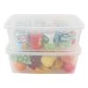 Bblina 16 Quarts Clear Storage Container with Lid, Plastic Shoe Box Latch Boxes set of 2 view 4