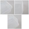 Bblina 4-pack Clear Plastic Latching Storage Box Tote Bins with Lids, 14 Quarts view 3