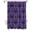 Halloween Shower Curtain for Bathroom Ghost Pumpkin Skull Shower Curtains Set with Hooks Haunted Mansion Purple For Halloween Decoration Bath Curtains Sets Polyester Waterproof Stall Long Size 48"x72" view 1