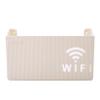 YIFUO Wall-Mounted WiFi Storage Box Wireless WiFi Router Storage Holder, Media Decor Hanging Bracket, Router Storage Floating Shelf Organizer Rack for Home and Office,White view 1