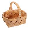 Mini Woven Wooden Fruit Basket with Handle for Photo Props view 1