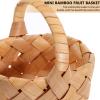 Mini Woven Wooden Fruit Basket with Handle for Photo Props view 4