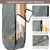 4PCS Garment Bags for Hanging Clothes,Chakera Large Breathable Garment Bag for Closet Storage with 10Gusseted,Clear Clothing Storage Garment Cover for Dress Sweater with Double Zipper,Grey view 4