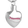 SHEIL Ash Holder Crystal Necklace Pet Dogs Cats Memorial Cremation Jewelry Pendant for Ashes Funeral Casket view 1