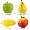 12Pcs Artificial Pomegranates, Faux Foam Plastic Red Pomegranates, Decorative Artificial Fruits Simulation Fruit for Home Kitchen Restaurant Office Wedding Party Decor Photo Props view 3