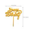40pcs Golden Birthday Cake Picks and Decorative Cupcake Sticks for Party Fun Cake Inserts for Birthday Celebrations Unique and Eye-catching for Boys and Girls and Adults view 3