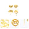 40pcs Golden Birthday Cake Picks and Decorative Cupcake Sticks for Party Fun Cake Inserts for Birthday Celebrations Unique and Eye-catching for Boys and Girls and Adults view 4