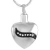 SHEIL Ash Holder Crystal Necklace Pet Dogs Cats Memorial Cremation Jewelry Pendant for Ashes Funeral Casket view 1