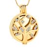 SHEIL Tree of Life Aromatherapy Necklace Perfume Essential Oil Diffuser Open Stainless Steel Locket Pendant Aroma Diffuser Necklace view 1