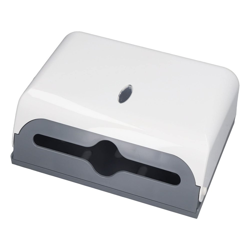 Paper Towel Dispenser Wall Mounted,Multifold Paper Towel Dispenser,Safe Sturdy ABS Glossy Corner Bathroom Paper Towel Holder Commercial Paper Towel Dispenser for Bathroom,Kitchen, hand towel disp