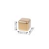 CALLARON Steel Ice Cubes Whiskey Stones Set Wine Golden Chilling Ice Cubes Reusable for Whiskey Wine Beverage for Men Dad Husband Anniversary Birthday Party Holiday 4pcs Reusable Ice Cube view 3