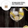CALLARON Steel Ice Cubes Whiskey Stones Set Wine Golden Chilling Ice Cubes Reusable for Whiskey Wine Beverage for Men Dad Husband Anniversary Birthday Party Holiday 4pcs Reusable Ice Cube view 4