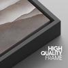SIGNWIN Framed Canvas Print Wall Art Set Pastel Brown Mountain Range Horizon Nature Wilderness Illustrations Modern Art Decorative Nordic Abstract for Living Room, Bedroom, Office - 16"x24"x3 Black view 4