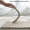 12" X 12" Interlocking Floor Tiles, Fluffy Plush Carpet Foam Mats, Puzzle Exercise Floor Mat, Area Rug for Living Room Bedroom Decor, 11Mm Thick Foam,Blue+Purple,40Pcs view 3