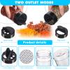 Mimorou 48 Pcs Clear Plastic Spice Jars Spice Bottles with Shaker Lids Plastic Seasoning Containers with Chalk Labels Chalk Marker Collapsible Funnel Brush Storage Containers for Kitchen Cabinet view 3