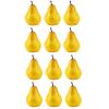 12Pcs Artificial Pears, Faux Foam Plastic Yellow Pears, Decorative Artificial Fruits Simulation Fruit for Home Kitchen Restaurant Office Wedding Party Decor Photo Props view 1